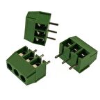 0 Numara 3 Pinli Yeşil Klemens - 5mm Aralıklı