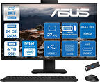 Asus V470VAK Intel Core I7-13620H 24GB Ddr5 4tb SSD 27'' Fhd 100Hz 300NITS Freedos  Siyah Allınone Bilgisayar ASI716512B0DFF10+ZETTAUSBBELLEK