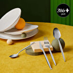 Karaca Thor Elegance 316 Çelik 84 Parça 12 Kişilik Çatal Kaşık Bıçak Takımı