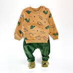 Dinazor Baskılı 3 İplik Erkek İkili Takım