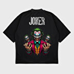 Oversize 'Joker' Baskılı T-Shırt