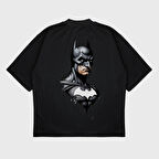 Oversize 'Batman' Baskılı T-Shırt