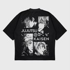 Oversize 'Jujutsu' Baskılı t-shirt