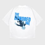 Oversize 'Gojo Satoru' Baskılı t-shirt