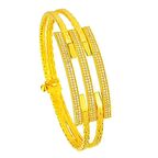 Bilezikhane Kaburga bilezik desenli incekol Taşlı 17,00 Gram 22 Ayar Altın