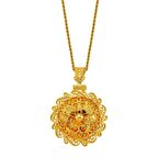 Bilezikhane 22 Ayar altın beypazarı işlemeli kolye