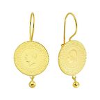 Bilezikhane Çeyrekli Altınlı Damla Küpe 5,30 Gram 22 Ayar Altın