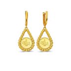 Bilezikhane 22 Ayar dorikalı turalı sallantılı küpe