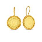 Bilezikhane Dorikalı çeyrek altınlı 22 ayar küpe