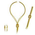 Bilezikhane 22 Ayar Düğümlü Set Takımı Badem Model 75.00 Gram