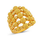 Bilezikhane 22 Ayar altın 5 sıra toplu yüzük