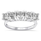 F Renk 1.00 Karat Pırlanta Beştaş Yüzük