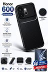 Honor 600 Rubber Karbon Kılıf / Full Nano Ekran Koruyucu Seti