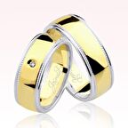 Harem Altın Tektaşlı Altın Alyans 2303-2