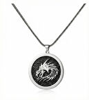 Ateşin Hükümdarı EJDARHA: 925 Ayar Oksitli Gümüş Erkek Kolye