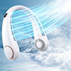 Yeni Nesil Boyun Askılı Giyilebilir Mini Fan 5 Kademeli Dijital Göstergeli Boyun Fanı Soğutucu Vantilatör