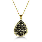 Kıtmir Duası Gümüş Kolye - Altın