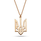 Ukrayna Ulusal Sembolü Gümüş Kolye - Rose