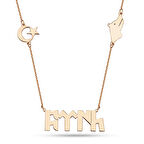 Türk Yazılı Gümüş Kolye - Rose