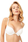 COTTONHİLL Lol Up Push Up Balenli Krem Sütyen-BEYAZ