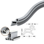 Pimapen Pvc Kapı Pencere Fitili Contası 80 Metre Gri