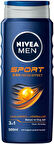 NIVEA MEN Sport Banyo ve Duş Jeli 500ml X 3 ADET
