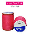 Oyalı 4 Kat Suni İpek İplik İğne Oyası Boncuk İpi Tığ Oyası No:715