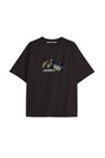 Y2k vintage Pickles Baskılı Sİyah T-shirt KOD 242