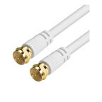 15 M RG6-U6 F Konnektörlü Hazır Uydu Anten Kablosu