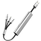 5v - 2.4a 3i̇n1 (Mi̇cro Usb - Li̇ghtni̇ng - Type C) Telefon Şarj Kablosu