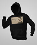 Nikolla Teslla Baskılı Unisex Oversize Hoodie