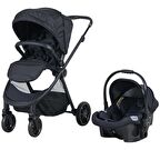 Prego 2028 Venüs Travel Sistem Bebek Arabası Siyah