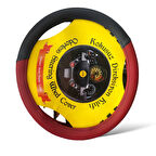 Balp Geçme Direksiyon Kılıfı Bordo Siyah