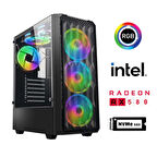 Xaser GX10 i5 4570 16GB Ram 512GB M.2 NVMe SSD 8GB RX580 Masaüstü Oyuncu Bilgisayarı