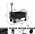 Çıkarılabilir katlanabilir Kamp arabası her araziye uygun lastikli taşınabilir Plaj Vagonu Alışveriş