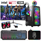 Xaser GX15 i5 4570 16GB Ram 512GB M.2 NVMe SSD 8GB RX580 23.8" Curved Oyuncu Bilgisayarı