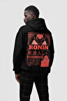 Ronin Samurai Yazılı Unisex Oversize Tasarım Film Hoodie
