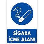 Pvc Levha quot;Sigara İçme Alanıquot; 25X35 Cm