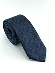  Lacivert Mavi Melanj Slim Kravat
