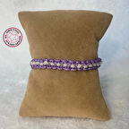 Uretti - Tuğba 9352 El Örgüsü Makrome İp Kız Çocuk Bileklik - Lila