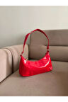 Kırmızı Rugan Omuz Çantası