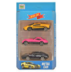 3'lü Metal Araba Seti 1:64 Ölçekli