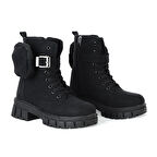 Twingo 7640 Siyah Zümrüt Kadın Düz Bot 