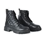 MP 222-2736Zn Siyah Kadın Düz Bot