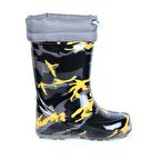 Serabian Pf-580 Syh-Sarı Kürklü Erkek Çocuk Çizme Bot Ayakkabı