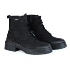 Hammer Jack 102 20832-Z Argun Siyah Deri Kadın Düz Bot