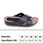 Gezer 11259 Siyah Kadın Günlük Düz Terlik