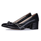 Crista 24-012 Siyah Kadın 5CmTopuklu Ayakkabı