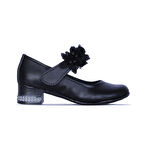 Ayakcenter 26-Herbebe Fırfırlı 3Cm Kız Çocuk Topuklu Ayakkabı