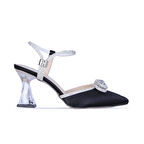 Ayakcenter By1 Ayışığı Saten 7Cm Kadın Topuklu Ayakkabı